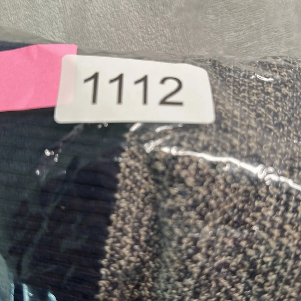 Banana Republic Heritage Rag Knit Henley Sweater Mens XL Navy Gray Preppy‎ Money